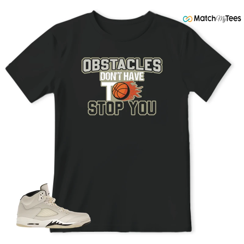 NIKE AIR JORDAN 5 RETRO SAIL SNEAKER Matching Tees t-shirt