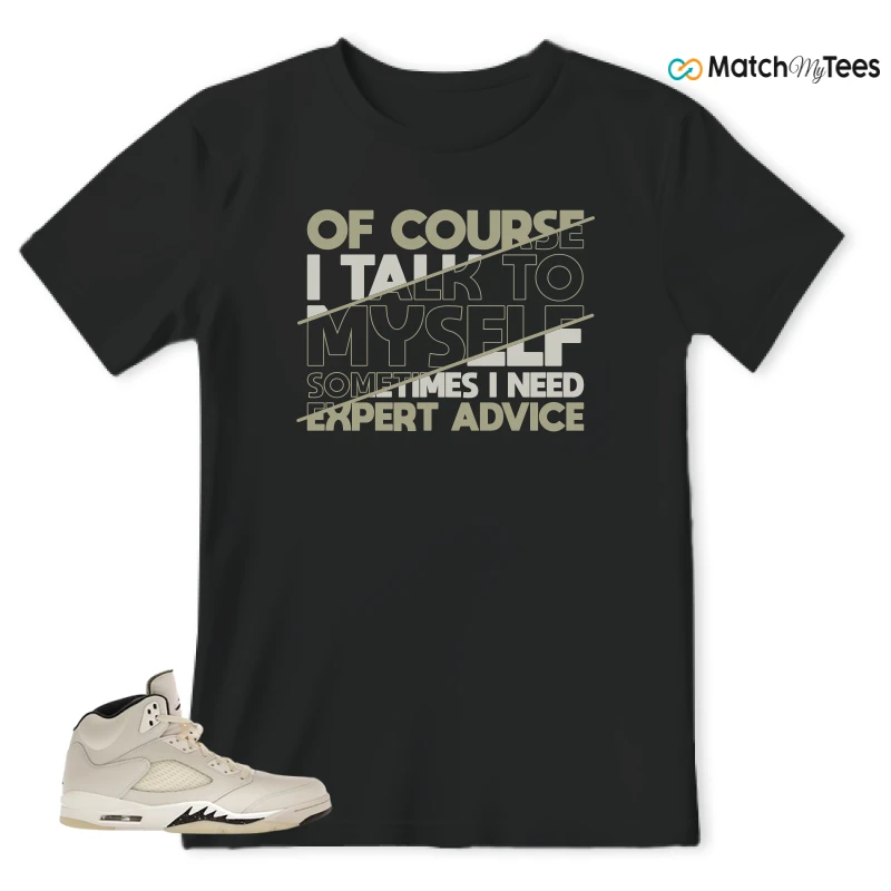 NIKE AIR JORDAN 5 RETRO SAIL SNEAKER Matching Tees t-shirt