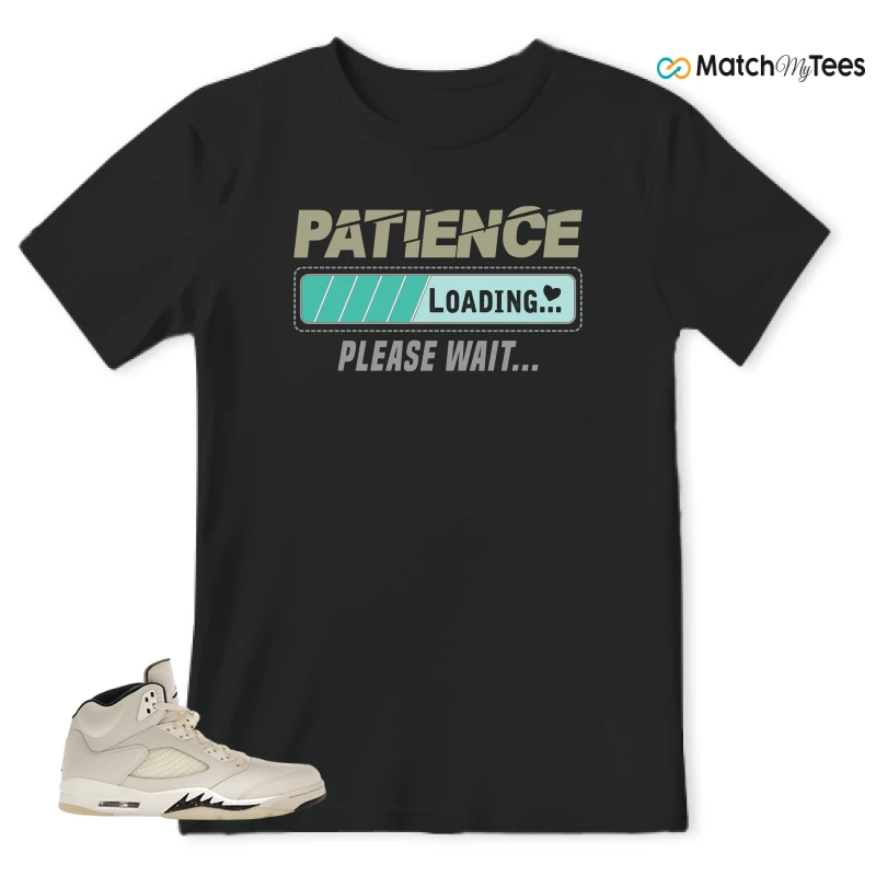 NIKE AIR JORDAN 5 RETRO SAIL SNEAKER Matching Tees t-shirt