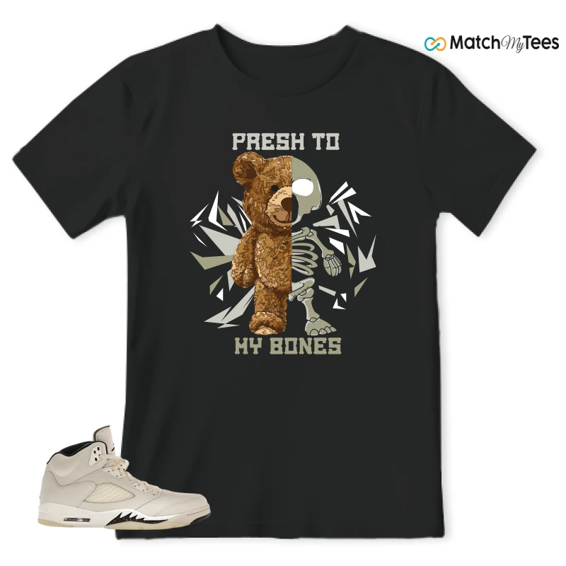 NIKE AIR JORDAN 5 RETRO SAIL SNEAKER Matching Tees t-shirt