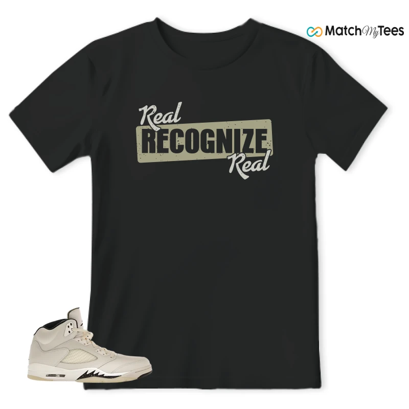 NIKE AIR JORDAN 5 RETRO SAIL SNEAKER Matching Tees t-shirt