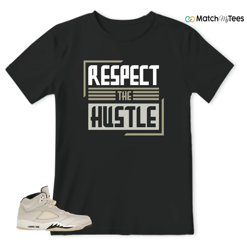 NIKE AIR JORDAN 5 RETRO SAIL SNEAKER Matching Tees t-shirt