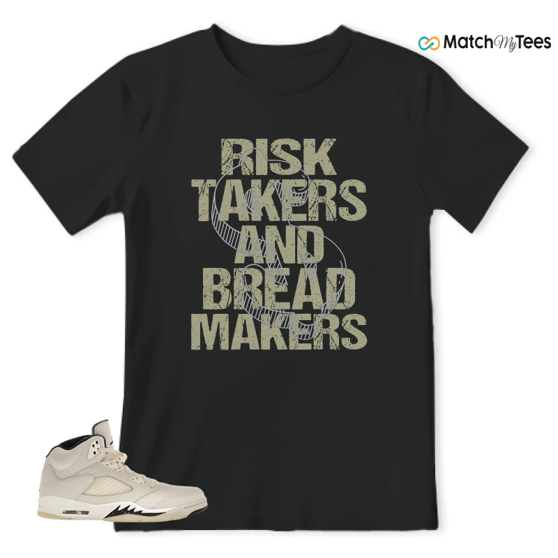 NIKE AIR JORDAN 5 RETRO SAIL SNEAKER Matching Tees t-shirt