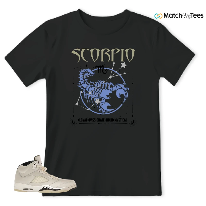 NIKE AIR JORDAN 5 RETRO SAIL SNEAKER Matching Tees t-shirt