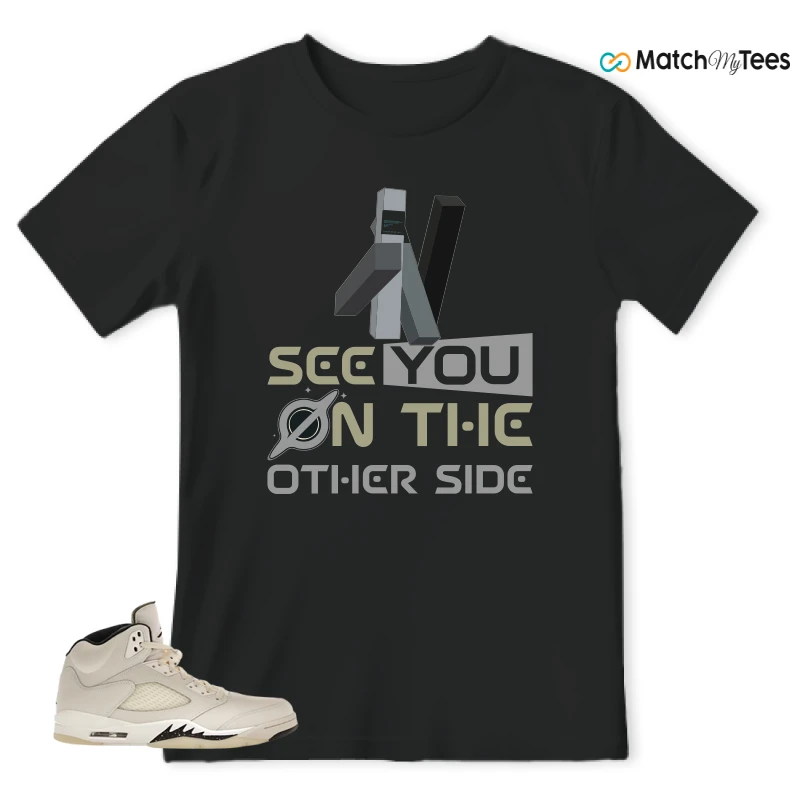 NIKE AIR JORDAN 5 RETRO SAIL SNEAKER Matching Tees t-shirt