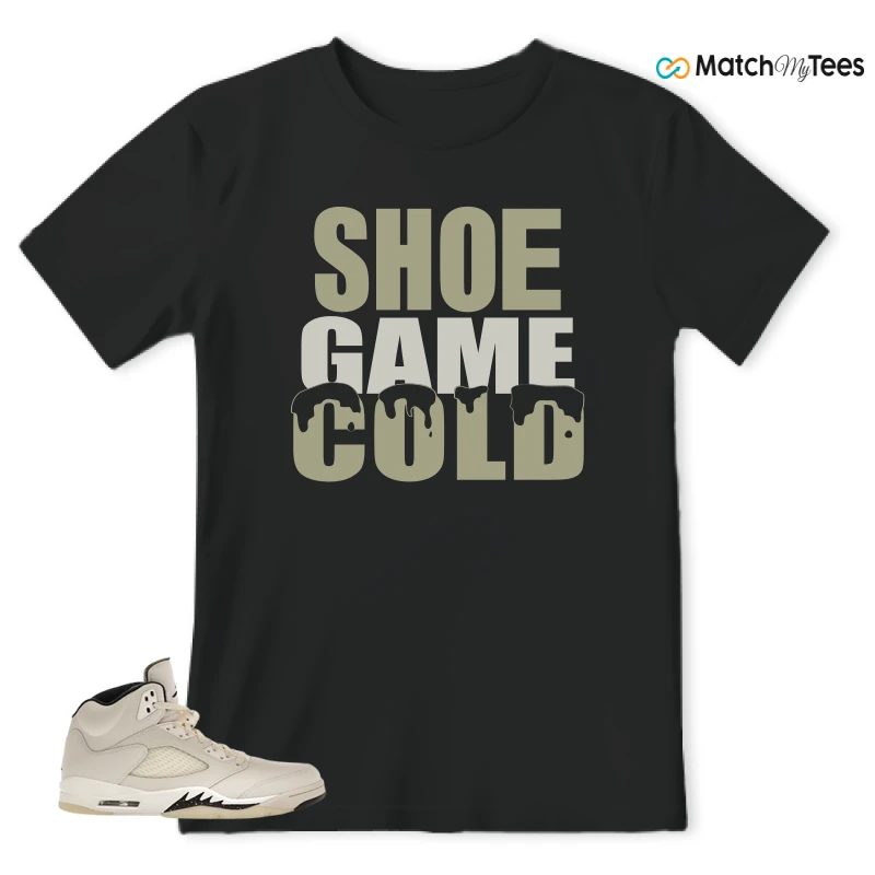 NIKE AIR JORDAN 5 RETRO SAIL SNEAKER Matching Tees t-shirt