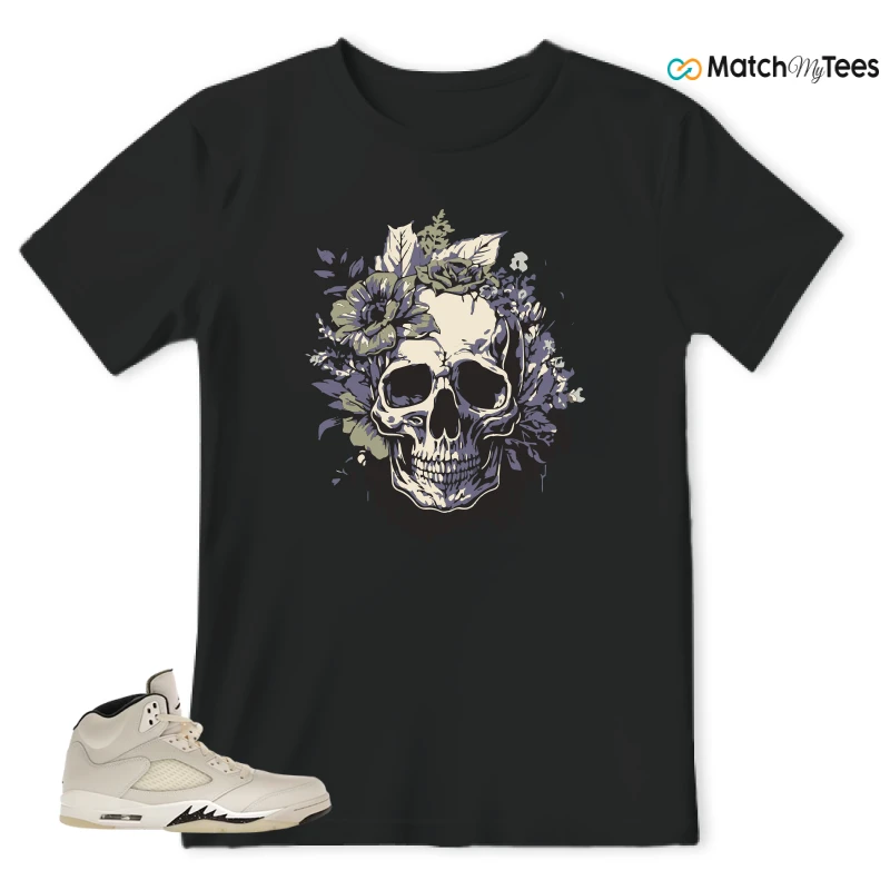 NIKE AIR JORDAN 5 RETRO SAIL SNEAKER Matching Tees t-shirt