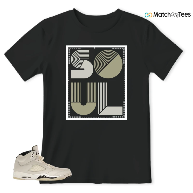 NIKE AIR JORDAN 5 RETRO SAIL SNEAKER Matching Tees t-shirt