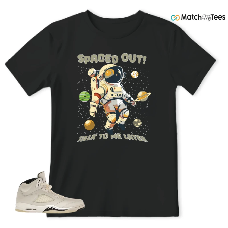 NIKE AIR JORDAN 5 RETRO SAIL SNEAKER Matching Tees t-shirt