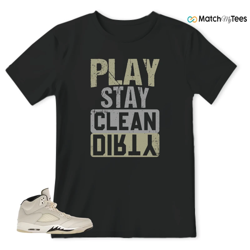 NIKE AIR JORDAN 5 RETRO SAIL SNEAKER Matching Tees t-shirt