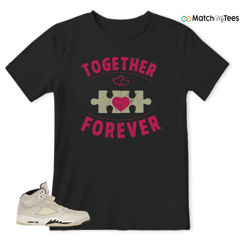 NIKE AIR JORDAN 5 RETRO SAIL SNEAKER Matching Tees t-shirt