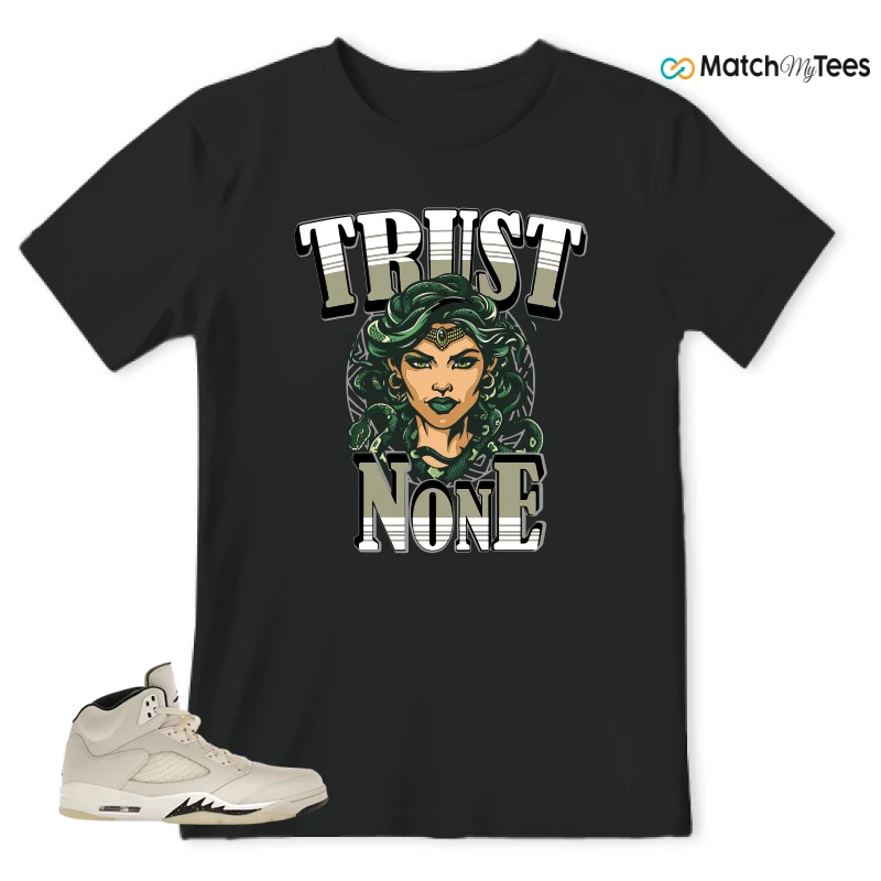 NIKE AIR JORDAN 5 RETRO SAIL SNEAKER Matching Tees t-shirt