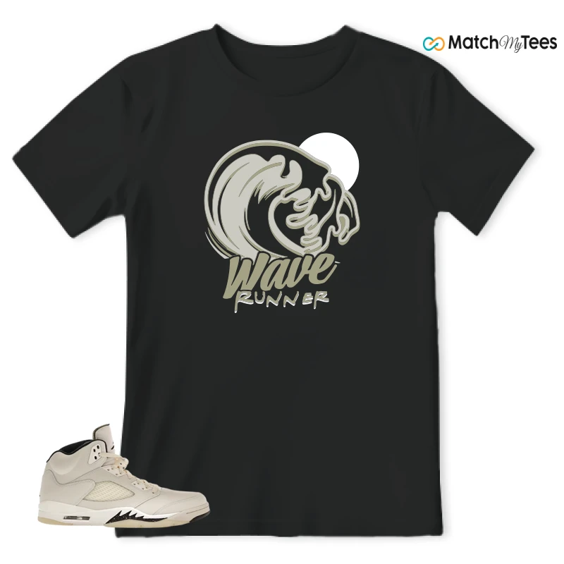 NIKE AIR JORDAN 5 RETRO SAIL SNEAKER Matching Tees t-shirt