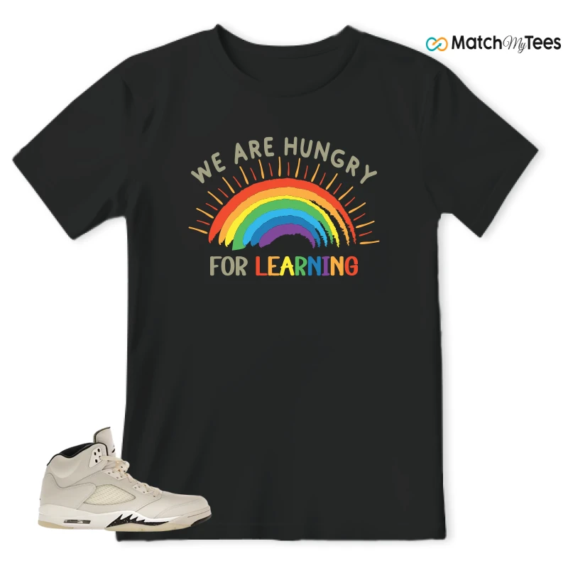 NIKE AIR JORDAN 5 RETRO SAIL SNEAKER Matching Tees t-shirt