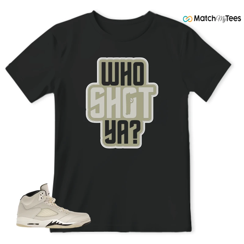 NIKE AIR JORDAN 5 RETRO SAIL SNEAKER Matching Tees t-shirt