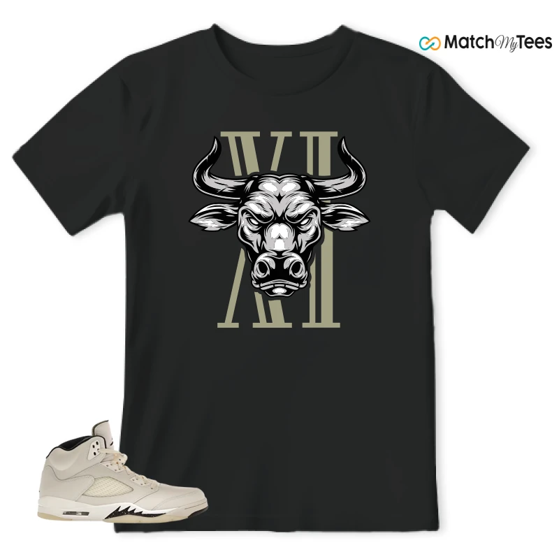 NIKE AIR JORDAN 5 RETRO SAIL SNEAKER Matching Tees t-shirt