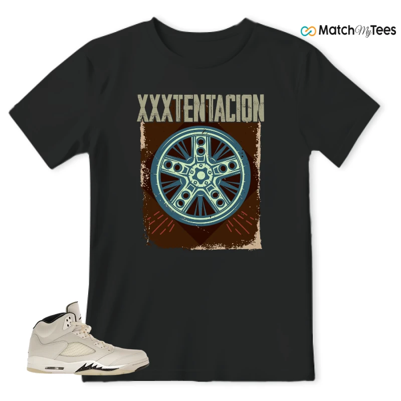NIKE AIR JORDAN 5 RETRO SAIL SNEAKER Matching Tees t-shirt