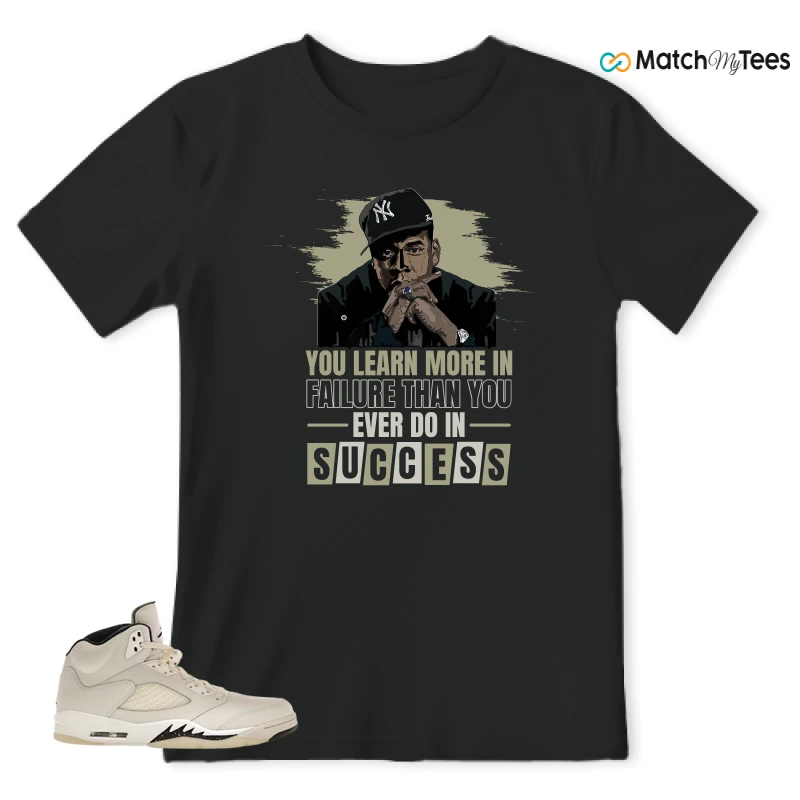 NIKE AIR JORDAN 5 RETRO SAIL SNEAKER Matching Tees t-shirt