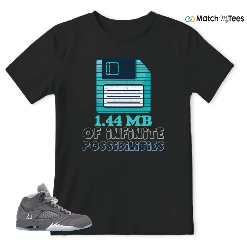 NIKE AIR JORDAN 5 RETRO WOLF GREY 2026 SNEAKER Matching Tees t-shirt
