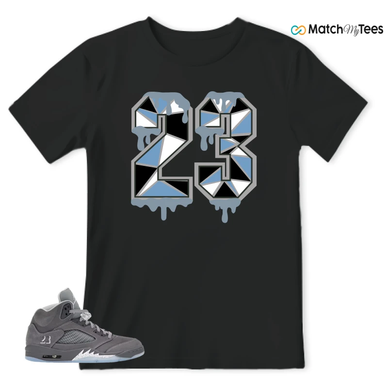 NIKE AIR JORDAN 5 RETRO WOLF GREY 2026 SNEAKER Matching Tees t-shirt