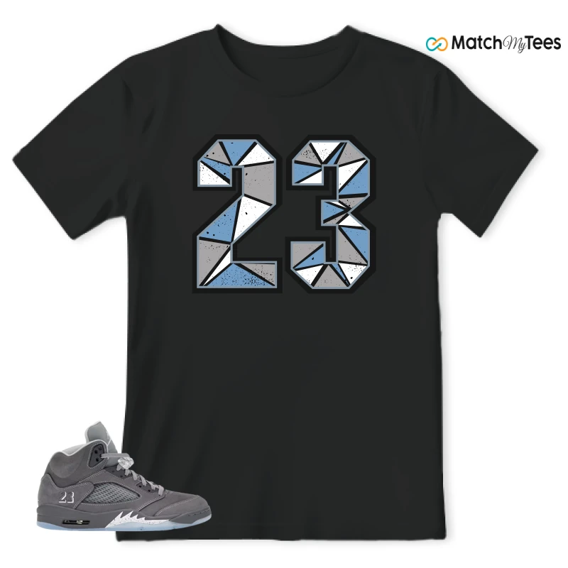 NIKE AIR JORDAN 5 RETRO WOLF GREY 2026 SNEAKER Matching Tees t-shirt