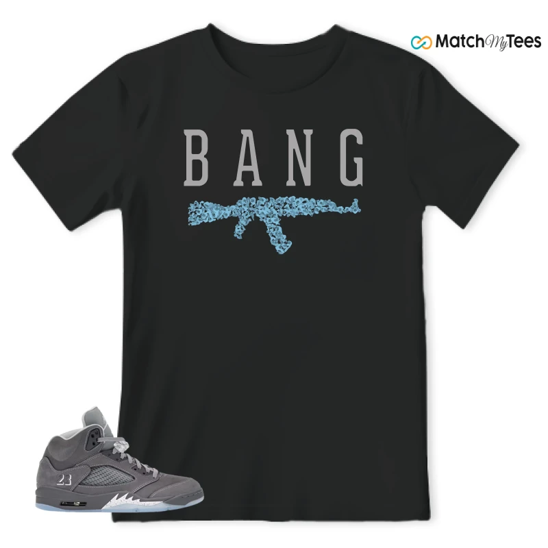 NIKE AIR JORDAN 5 RETRO WOLF GREY 2026 SNEAKER Matching Tees t-shirt
