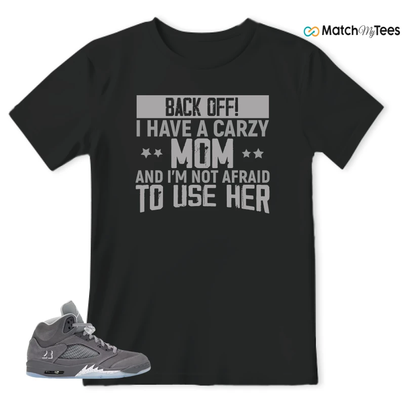 NIKE AIR JORDAN 5 RETRO WOLF GREY 2026 SNEAKER Matching Tees t-shirt