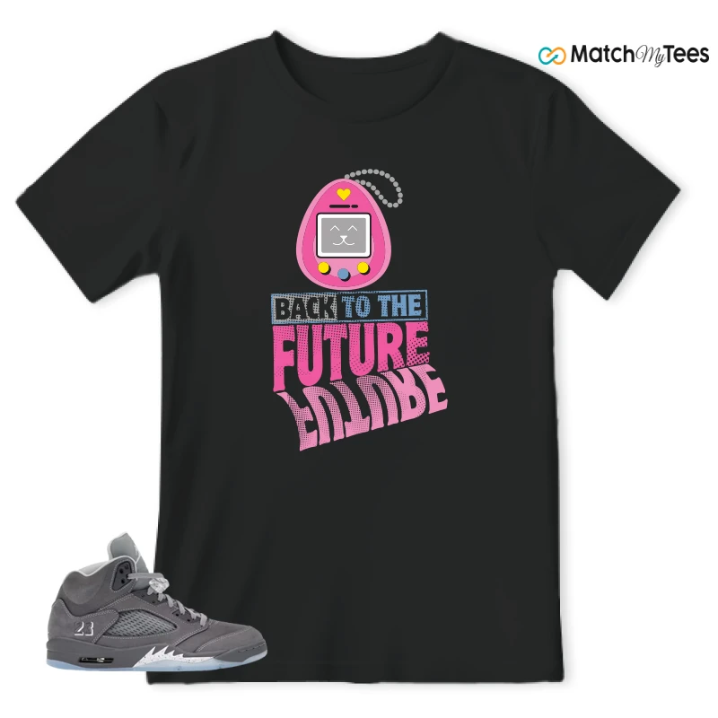 NIKE AIR JORDAN 5 RETRO WOLF GREY 2026 SNEAKER Matching Tees t-shirt