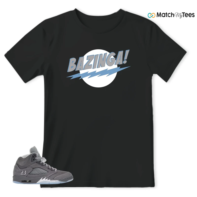 NIKE AIR JORDAN 5 RETRO WOLF GREY 2026 SNEAKER Matching Tees t-shirt