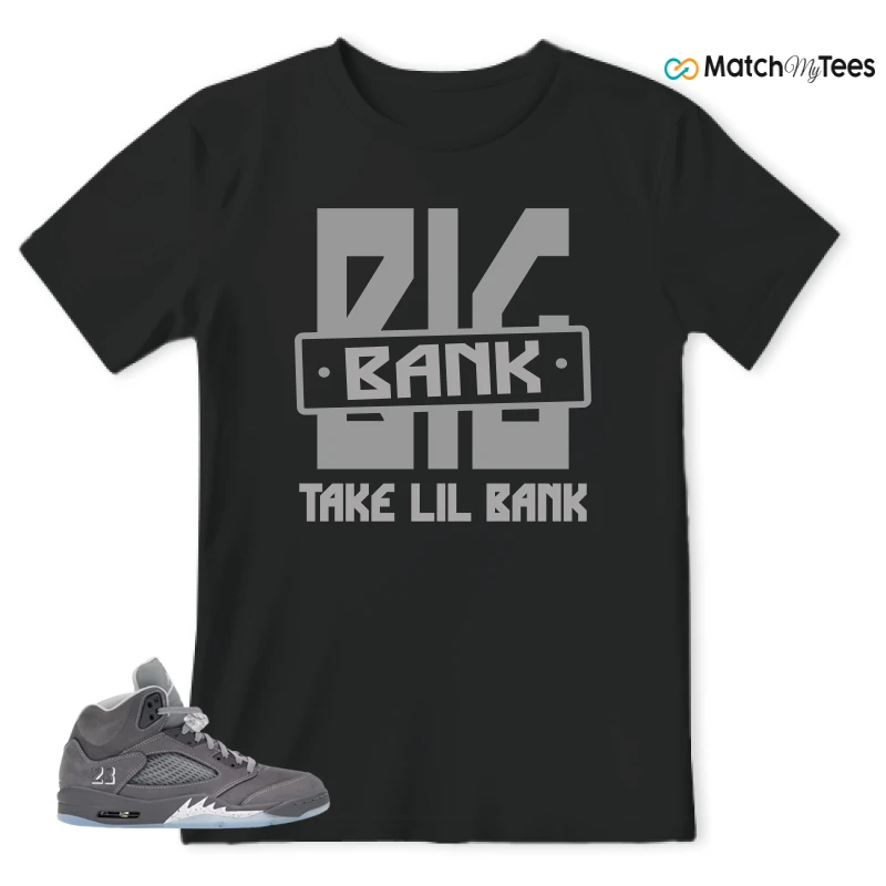 NIKE AIR JORDAN 5 RETRO WOLF GREY 2026 SNEAKER Matching Tees t-shirt