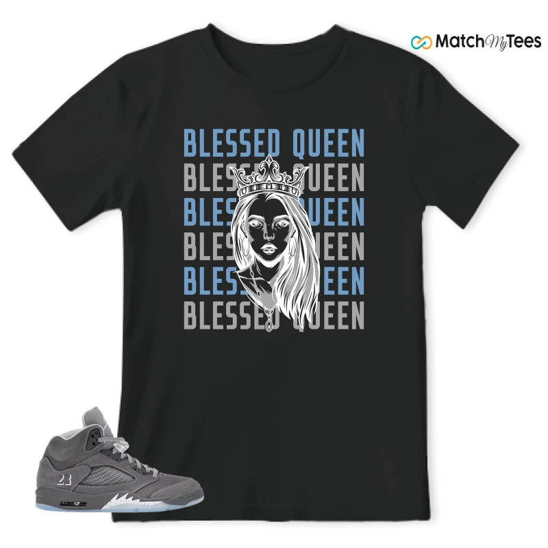 NIKE AIR JORDAN 5 RETRO WOLF GREY 2026 SNEAKER Matching Tees t-shirt