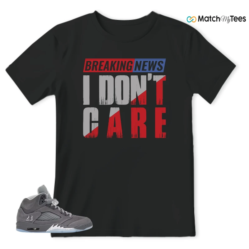 NIKE AIR JORDAN 5 RETRO WOLF GREY 2026 SNEAKER Matching Tees t-shirt