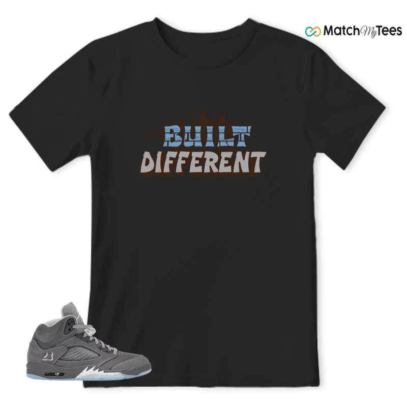 NIKE AIR JORDAN 5 RETRO WOLF GREY 2026 SNEAKER Matching Tees t-shirt