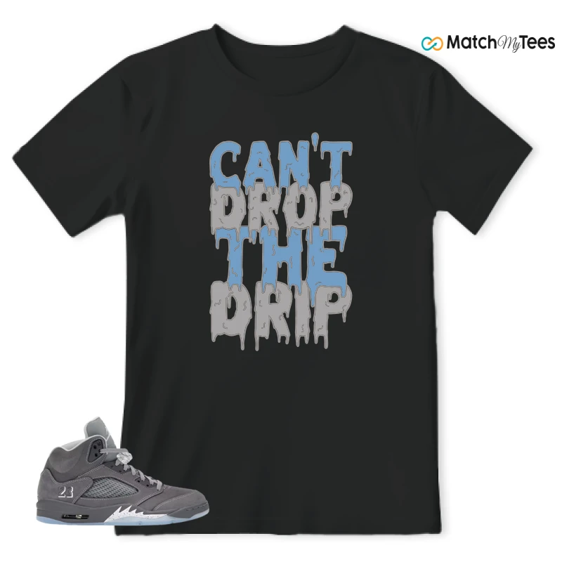 NIKE AIR JORDAN 5 RETRO WOLF GREY 2026 SNEAKER Matching Tees t-shirt