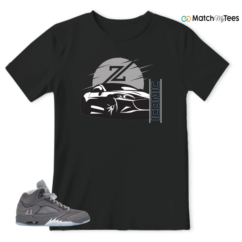 NIKE AIR JORDAN 5 RETRO WOLF GREY 2026 SNEAKER Matching Tees t-shirt