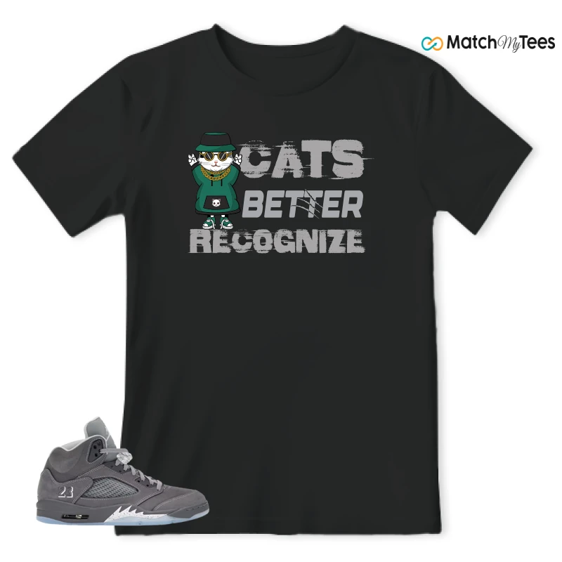 NIKE AIR JORDAN 5 RETRO WOLF GREY 2026 SNEAKER Matching Tees t-shirt
