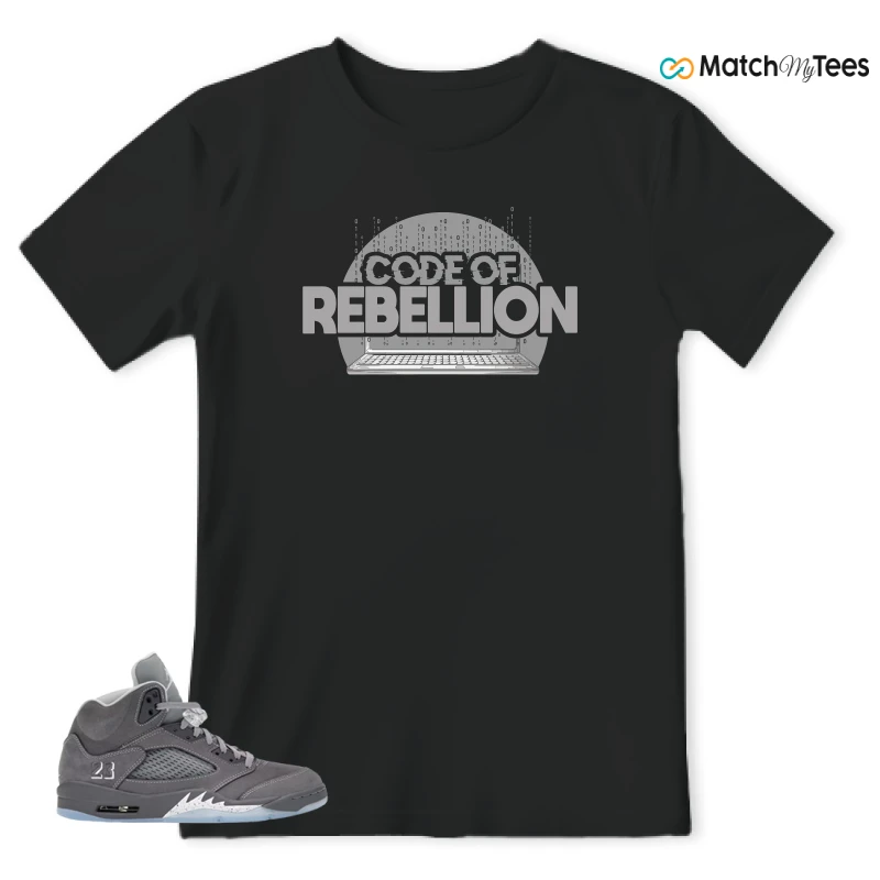 NIKE AIR JORDAN 5 RETRO WOLF GREY 2026 SNEAKER Matching Tees t-shirt