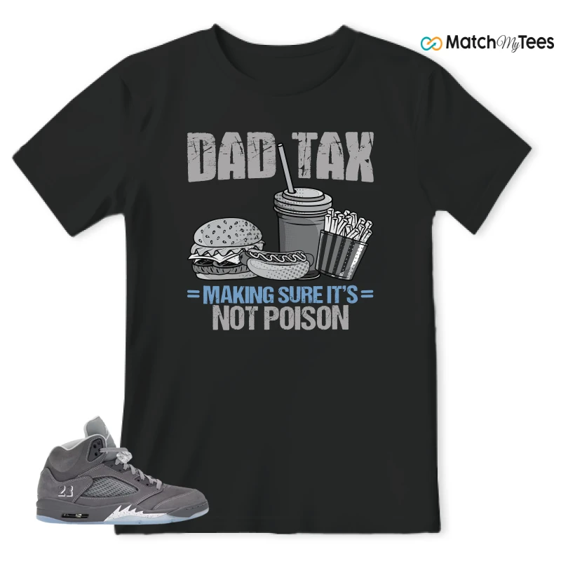 NIKE AIR JORDAN 5 RETRO WOLF GREY 2026 SNEAKER Matching Tees t-shirt