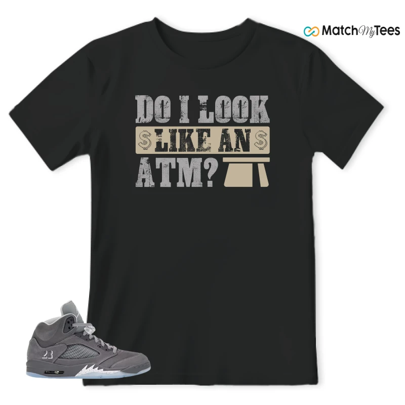 NIKE AIR JORDAN 5 RETRO WOLF GREY 2026 SNEAKER Matching Tees t-shirt