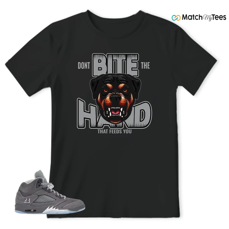 NIKE AIR JORDAN 5 RETRO WOLF GREY 2026 SNEAKER Matching Tees t-shirt