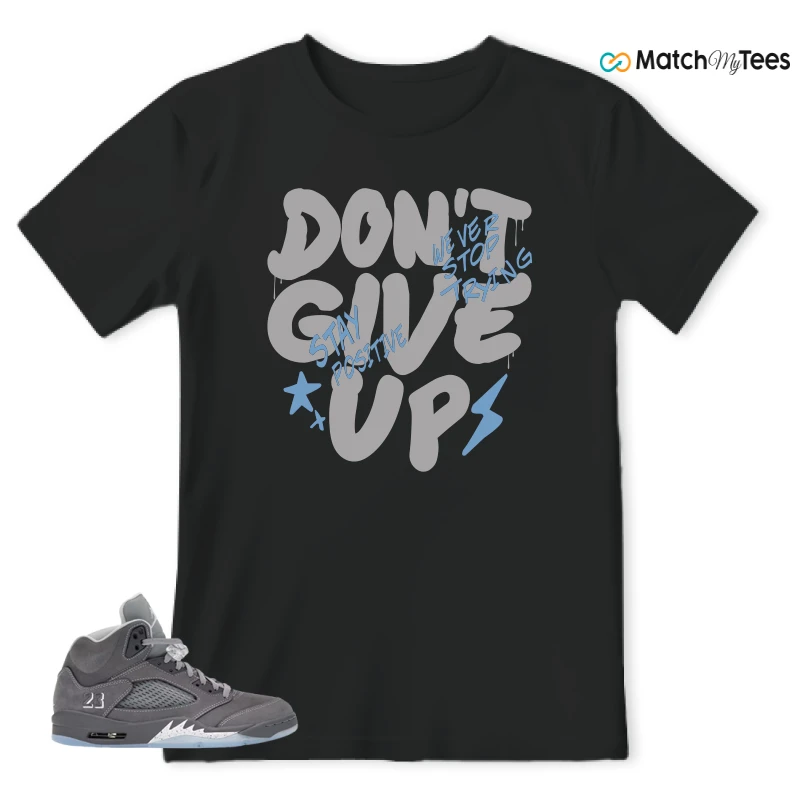 NIKE AIR JORDAN 5 RETRO WOLF GREY 2026 SNEAKER Matching Tees t-shirt