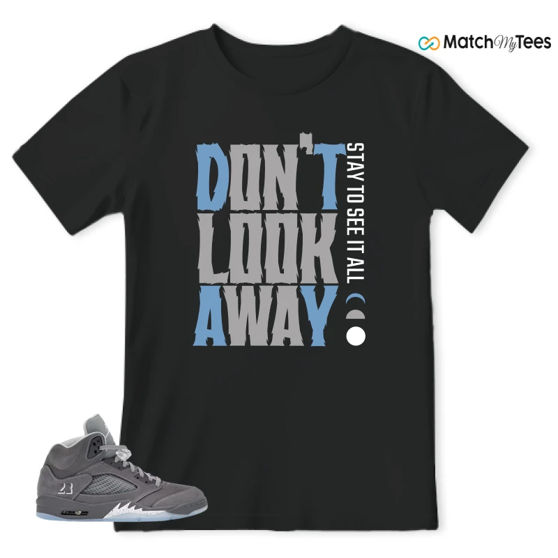 NIKE AIR JORDAN 5 RETRO WOLF GREY 2026 SNEAKER Matching Tees t-shirt