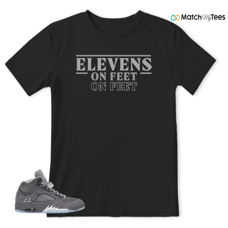 NIKE AIR JORDAN 5 RETRO WOLF GREY 2026 SNEAKER Matching Tees t-shirt