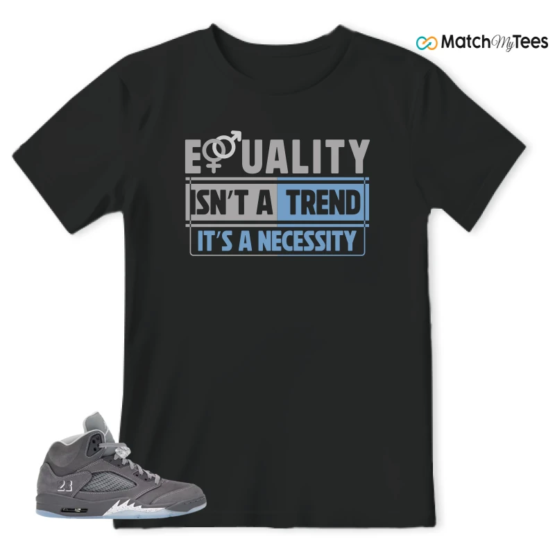 NIKE AIR JORDAN 5 RETRO WOLF GREY 2026 SNEAKER Matching Tees t-shirt