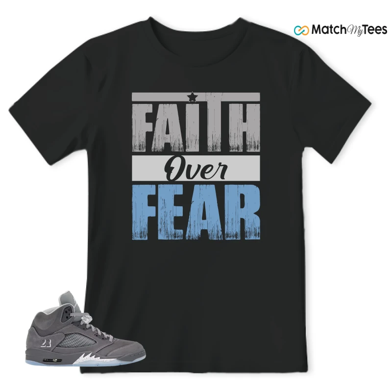 NIKE AIR JORDAN 5 RETRO WOLF GREY 2026 SNEAKER Matching Tees t-shirt