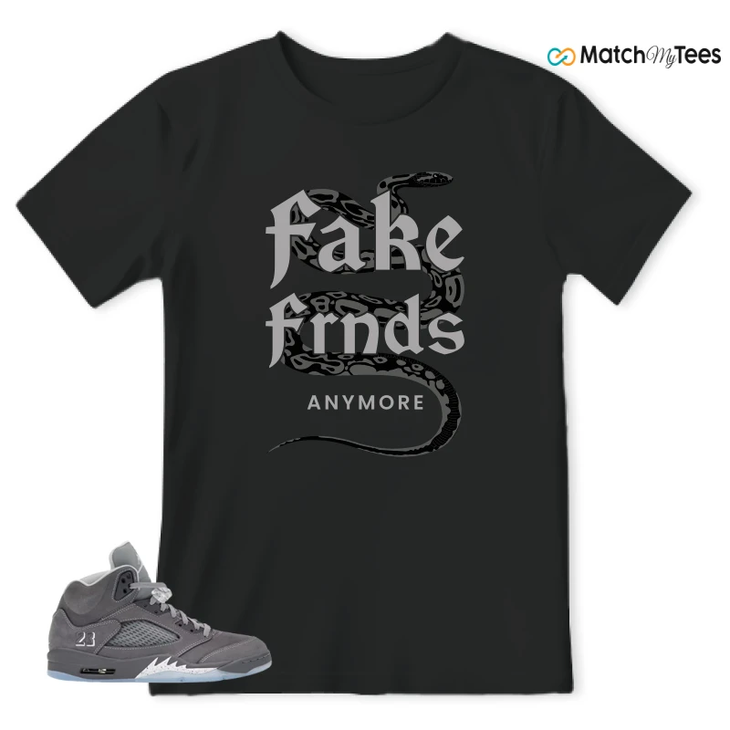 NIKE AIR JORDAN 5 RETRO WOLF GREY 2026 SNEAKER Matching Tees t-shirt