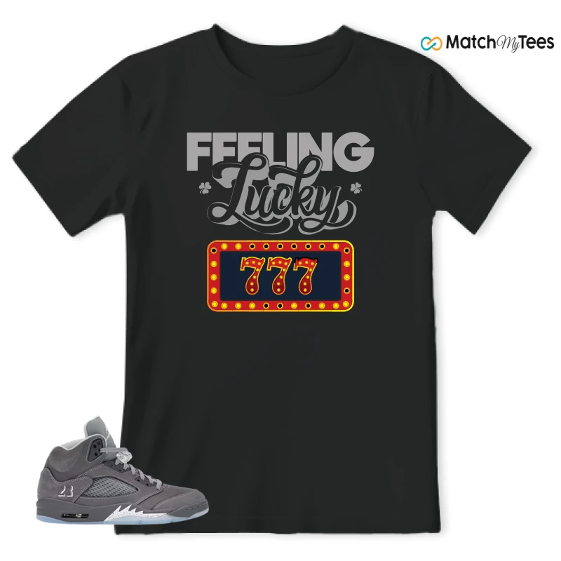 NIKE AIR JORDAN 5 RETRO WOLF GREY 2026 SNEAKER Matching Tees t-shirt