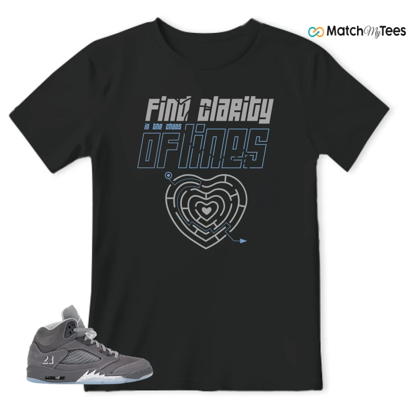 NIKE AIR JORDAN 5 RETRO WOLF GREY 2026 SNEAKER Matching Tees t-shirt
