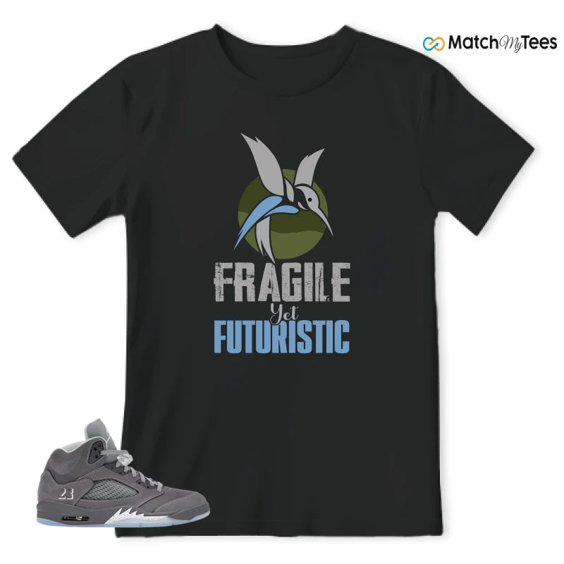 NIKE AIR JORDAN 5 RETRO WOLF GREY 2026 SNEAKER Matching Tees t-shirt