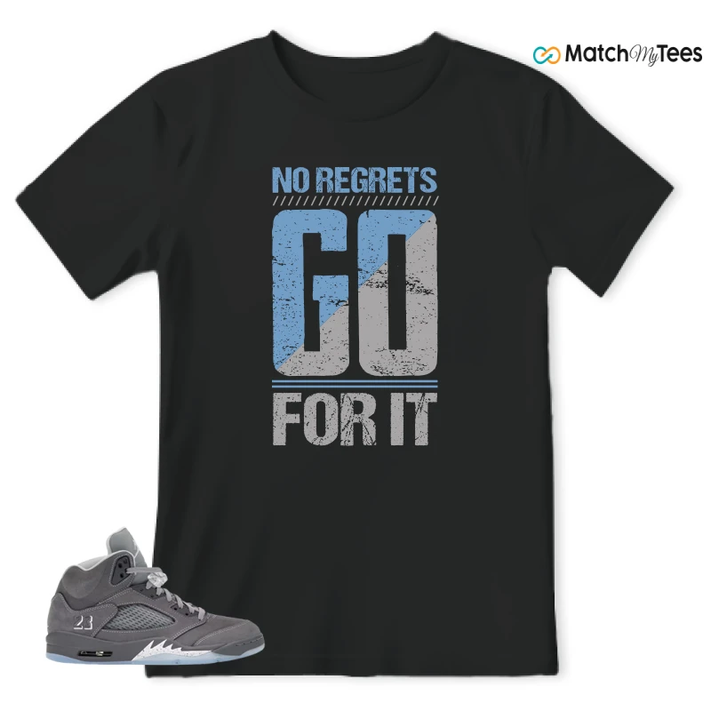 NIKE AIR JORDAN 5 RETRO WOLF GREY 2026 SNEAKER Matching Tees t-shirt